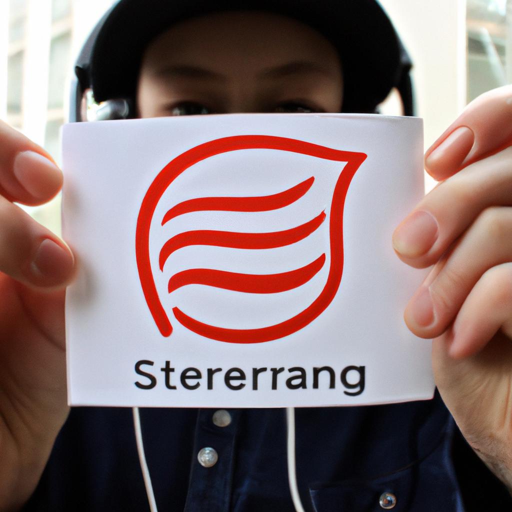 Person holding streaming service logos